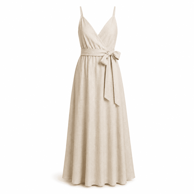 Hovedbilde Beige kjole med stopper